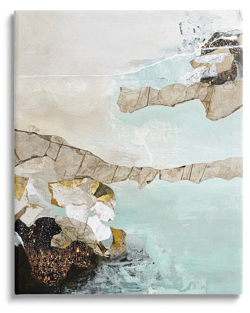 Design Fabrikken Abstract Beach Shoreline Canvas Wall Art