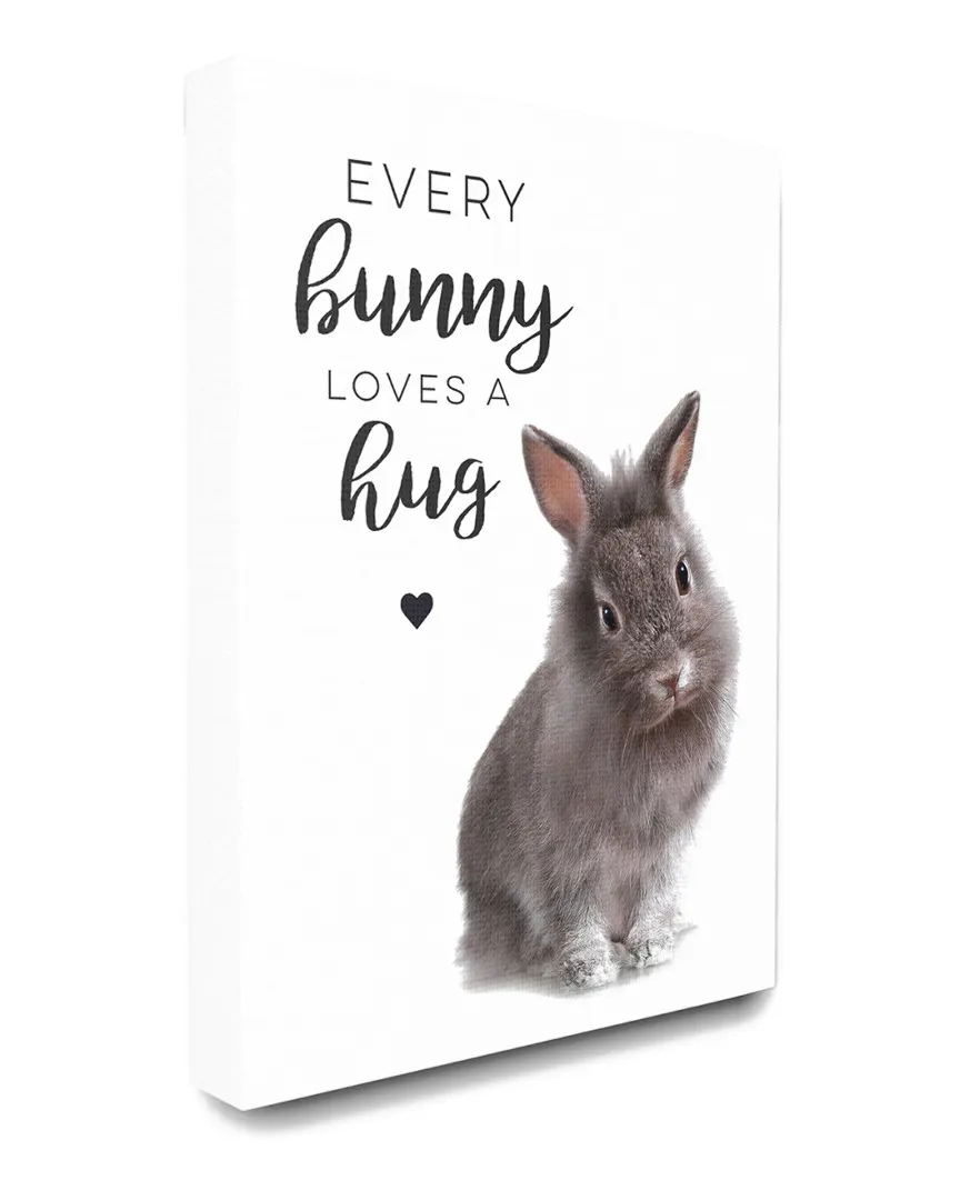 Every Bunny Loves A Hug Canvas Wall Art Print image