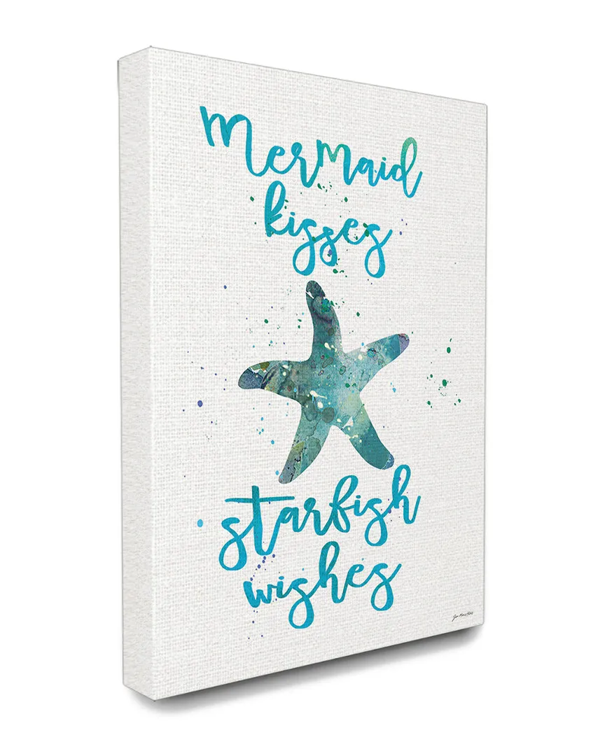 Home Decor Mermaid Kisses Starfish Wishes Canvas Art Print image