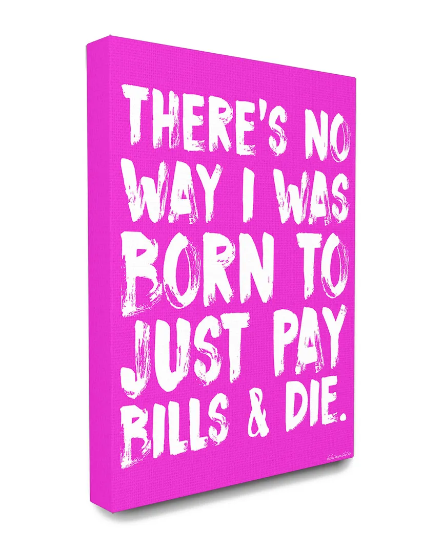 Home Decor More To Life Typography Canvas Art Print - White, Pink image