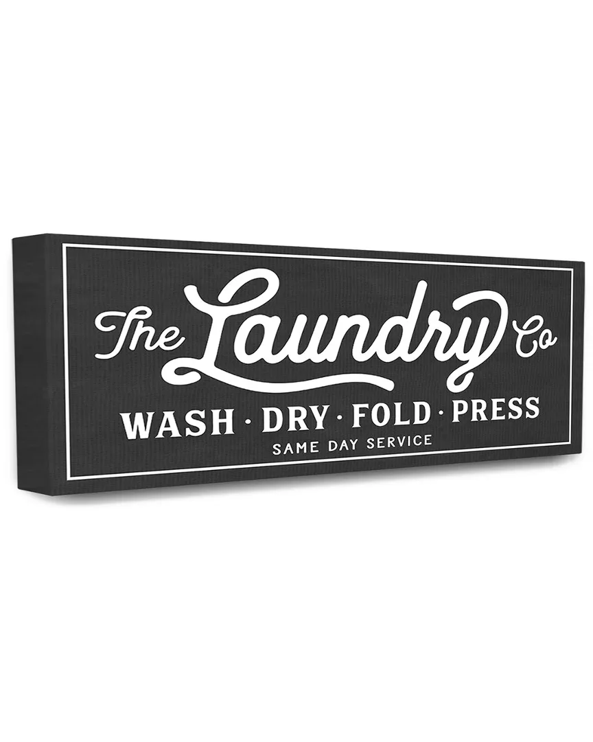 Home Decor Vintage Laundry Sign Cursive Typography Canvas Art image