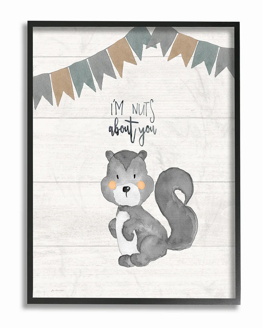 I'M Nuts About You Squirrel by Jo Moulton Framed Art image
