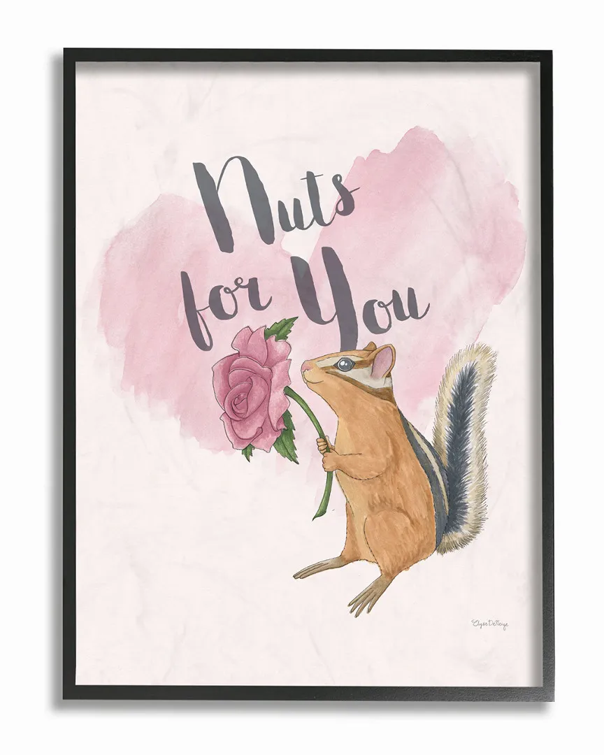 I'M Nuts For You Pink by Elyse Deneige Framed Art