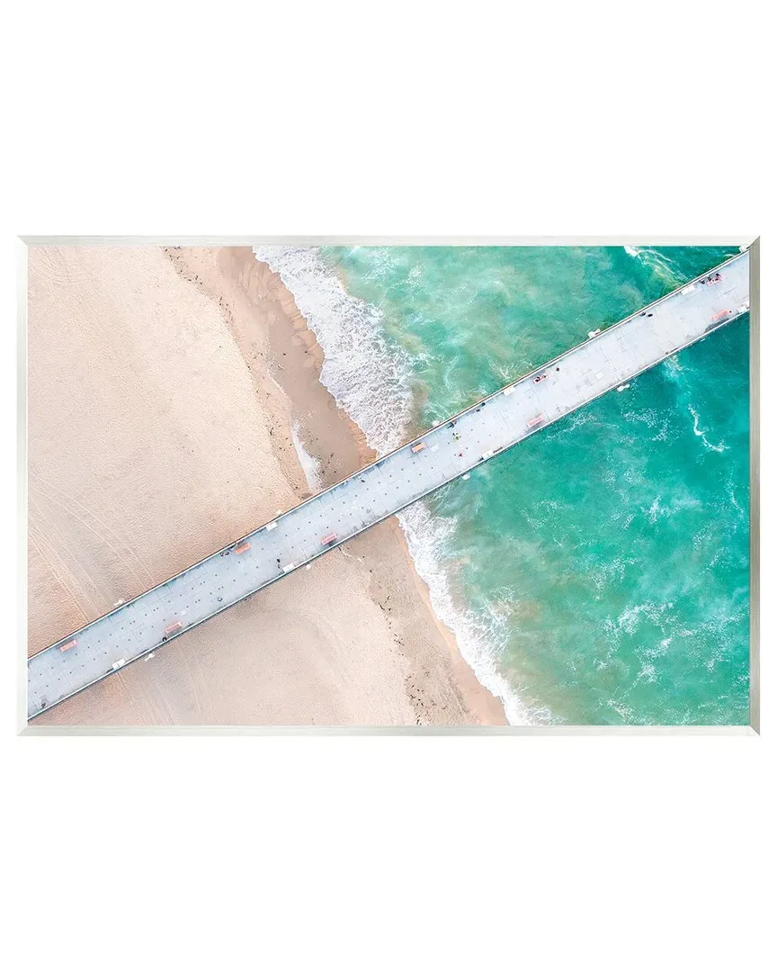 Jeff Poe Aerial Ocean Beach Bridge Wall Plaque Wall Art image