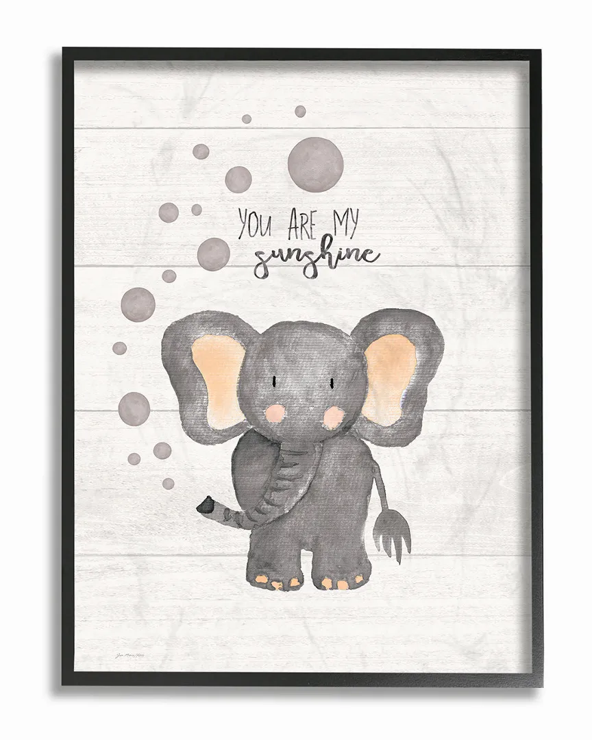 Jo Moulton You Are My Sunshine Elephant Framed Art image