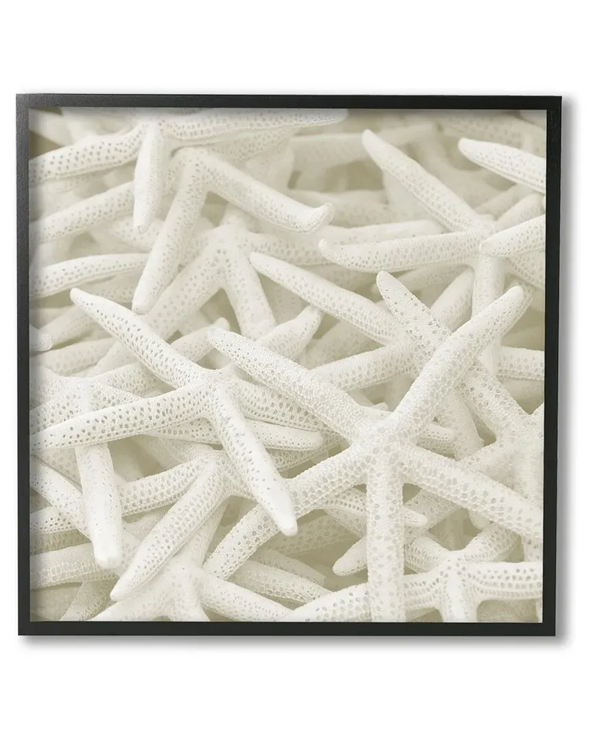 Lil' Rue Nautical Starfish Framed Giclee Wall Art - Black