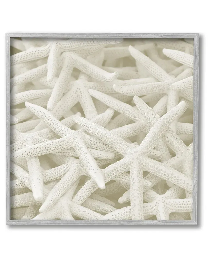 Lil' Rue Nautical Starfish Framed Giclee Wall Art - Grey