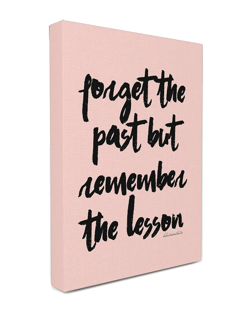 lulusimonSTUDIO Forget Past Remember Lesson Canvas Wall Art