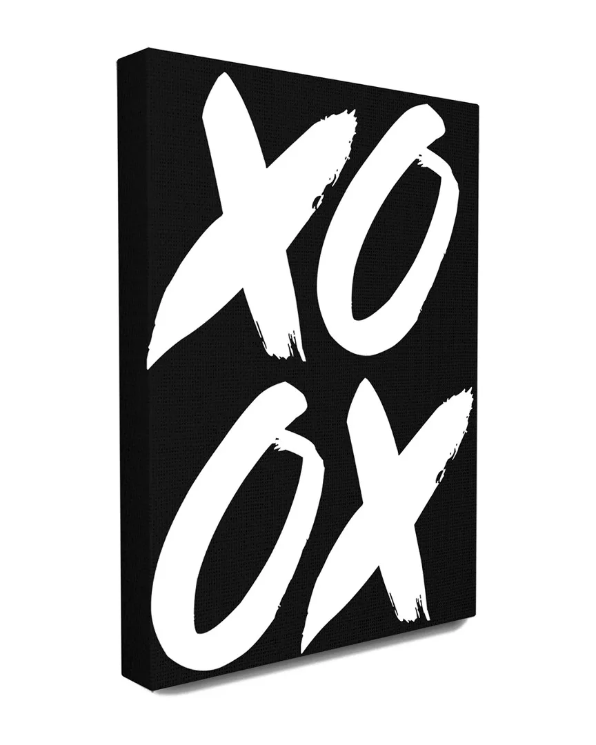 lulusimonSTUDIO XOXO Canvas Wall Art - Black and White