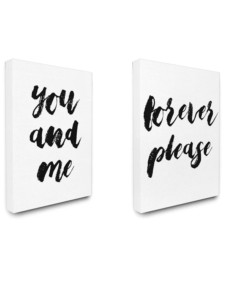 lulusimonSTUDIO You And Me Forever Please 2pc Canvas Wall Art Set