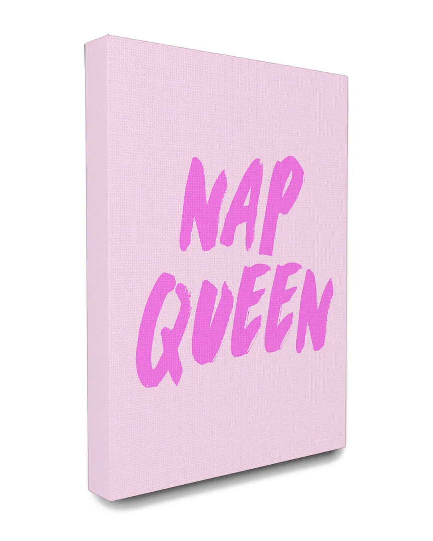 Nap Queen Pink Typography Canvas Art Print