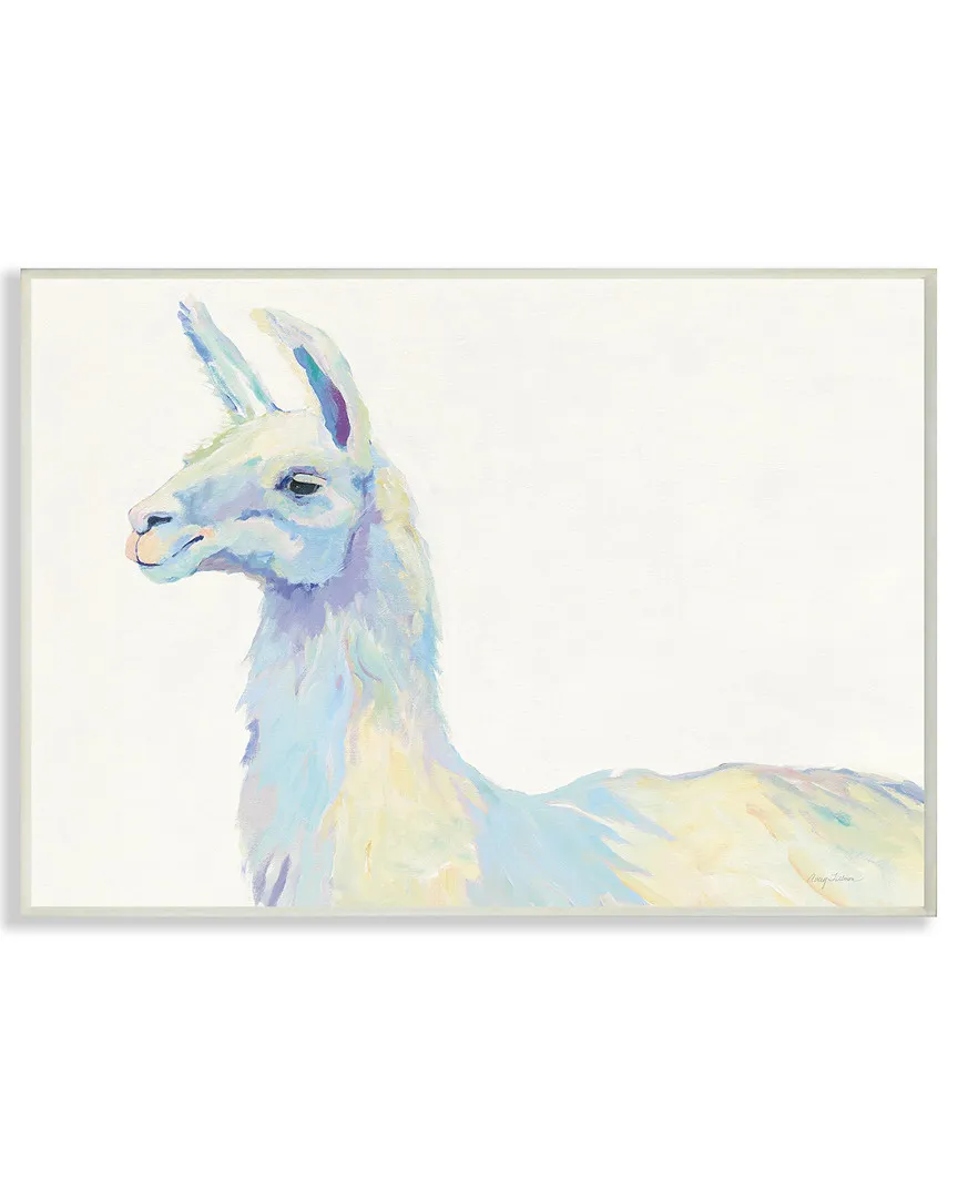 Ophelia The Llama by Avery Tillmon Wood Wall Art image