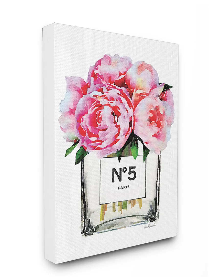 Paris Vase with Pink Peony Canvas Art Print