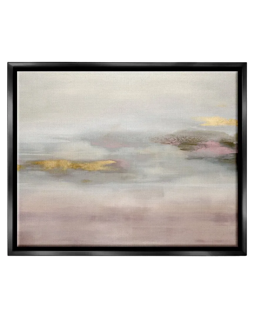 Rachel Springer Abstract Glam Framed Floater Canvas Wall Art - Black