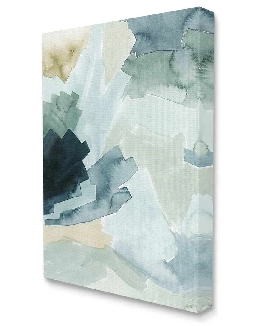 Shaded Forest Canvas Wall Art - Blue