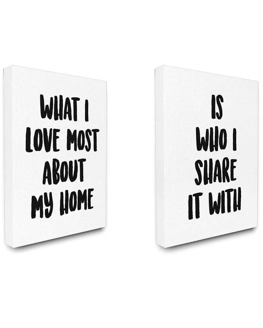 Sharing Home Together 2pc Canvas Wall Art Set