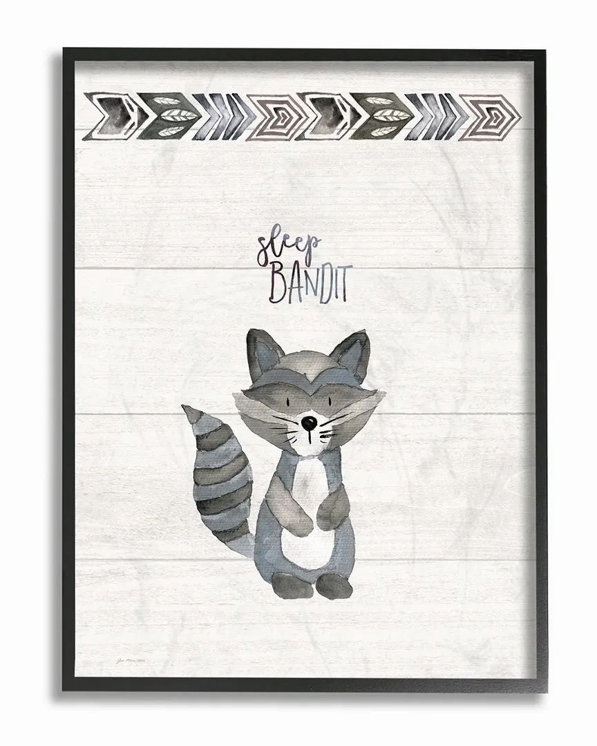 Sleep Bandit by Jo Moulton Framed Art - Black