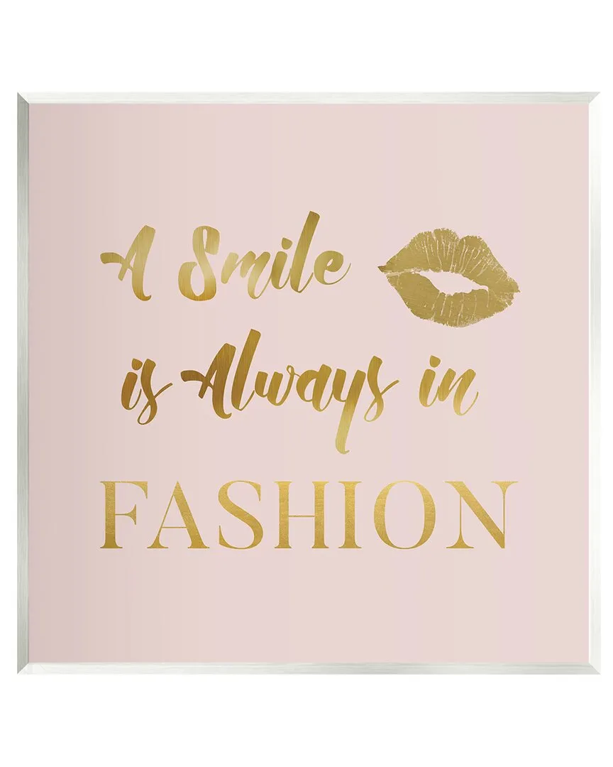 Smile Always In Fashion Glam Wall Plaque by Carol Robinson image