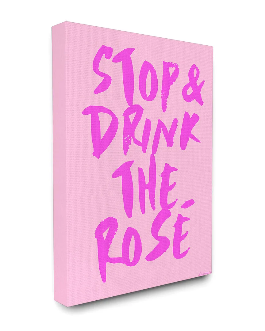 Stop And Drink The Rose Canvas Wall Art by lulusimonSTUDIO image