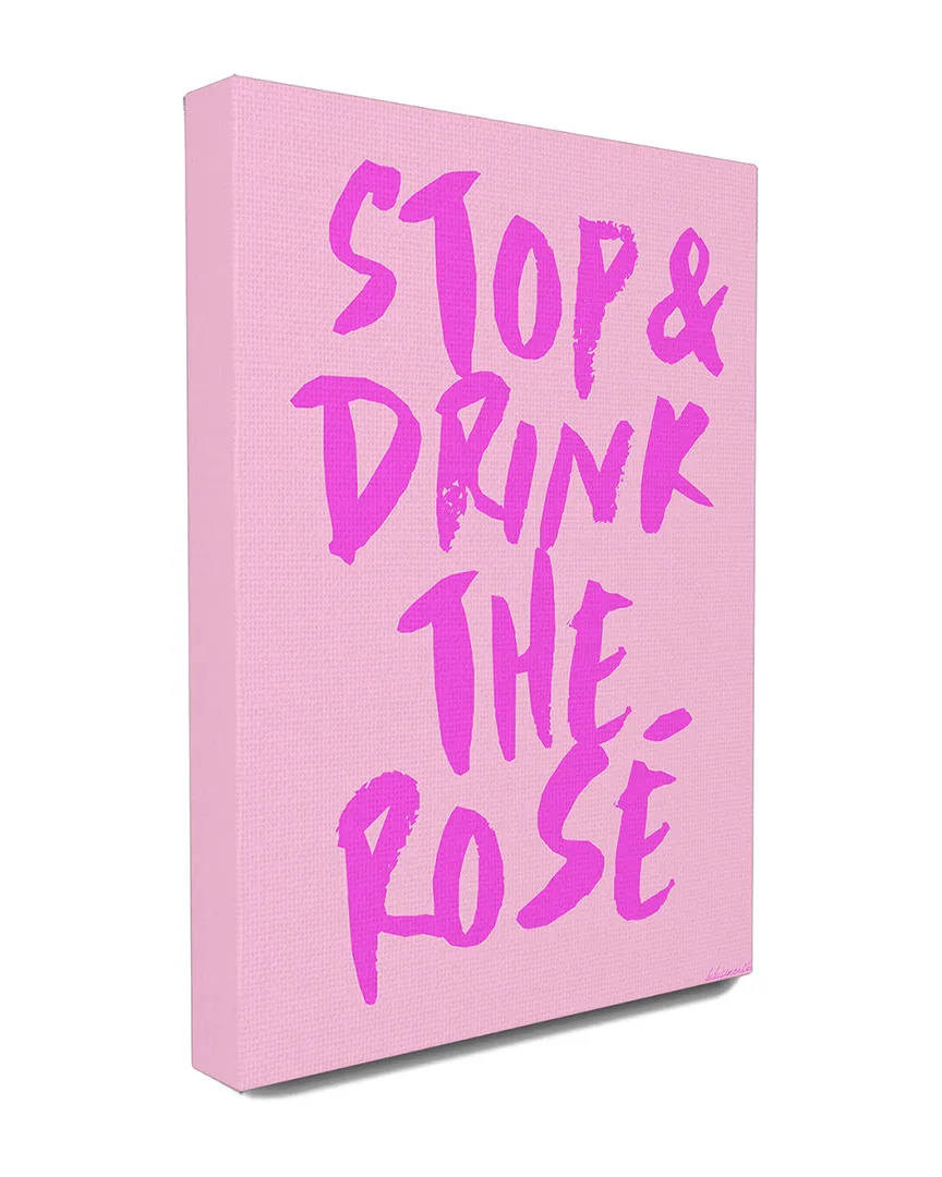 Stop and Drink the Rose Oversized Canvas Wall Art by lulusimon STUDIO