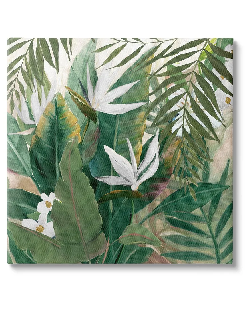 Tropical Birds Of Paradise Plant Canvas Wall Art by Nan