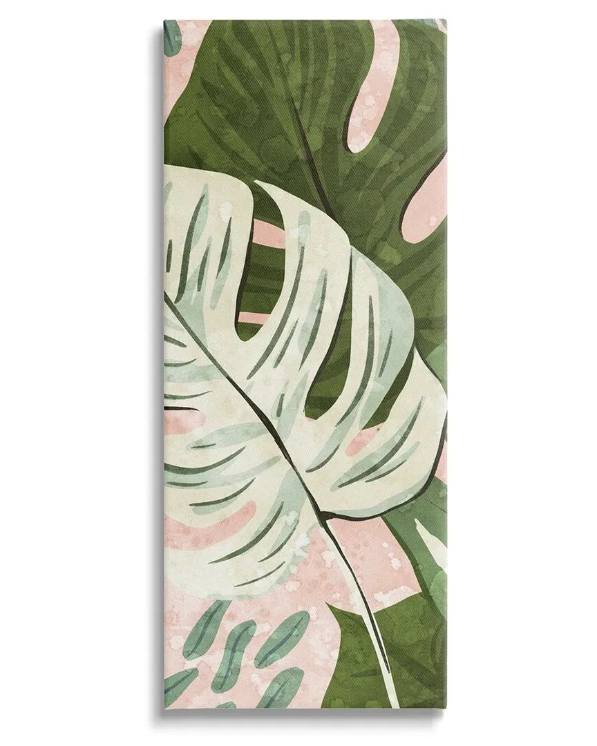 Tropical Monstera Leaf Canvas Wall Art