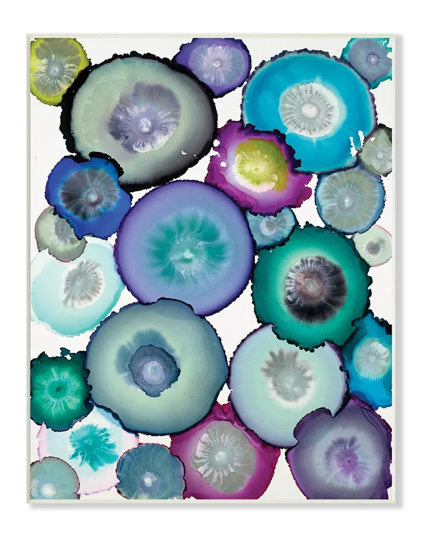 Watercolor Geodes Wall Plaque - MDF Wood image