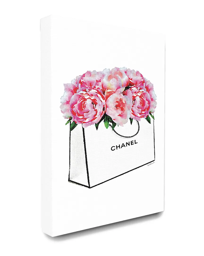 Watercolor Mason Jar Canvas Art Print with Red Poppies