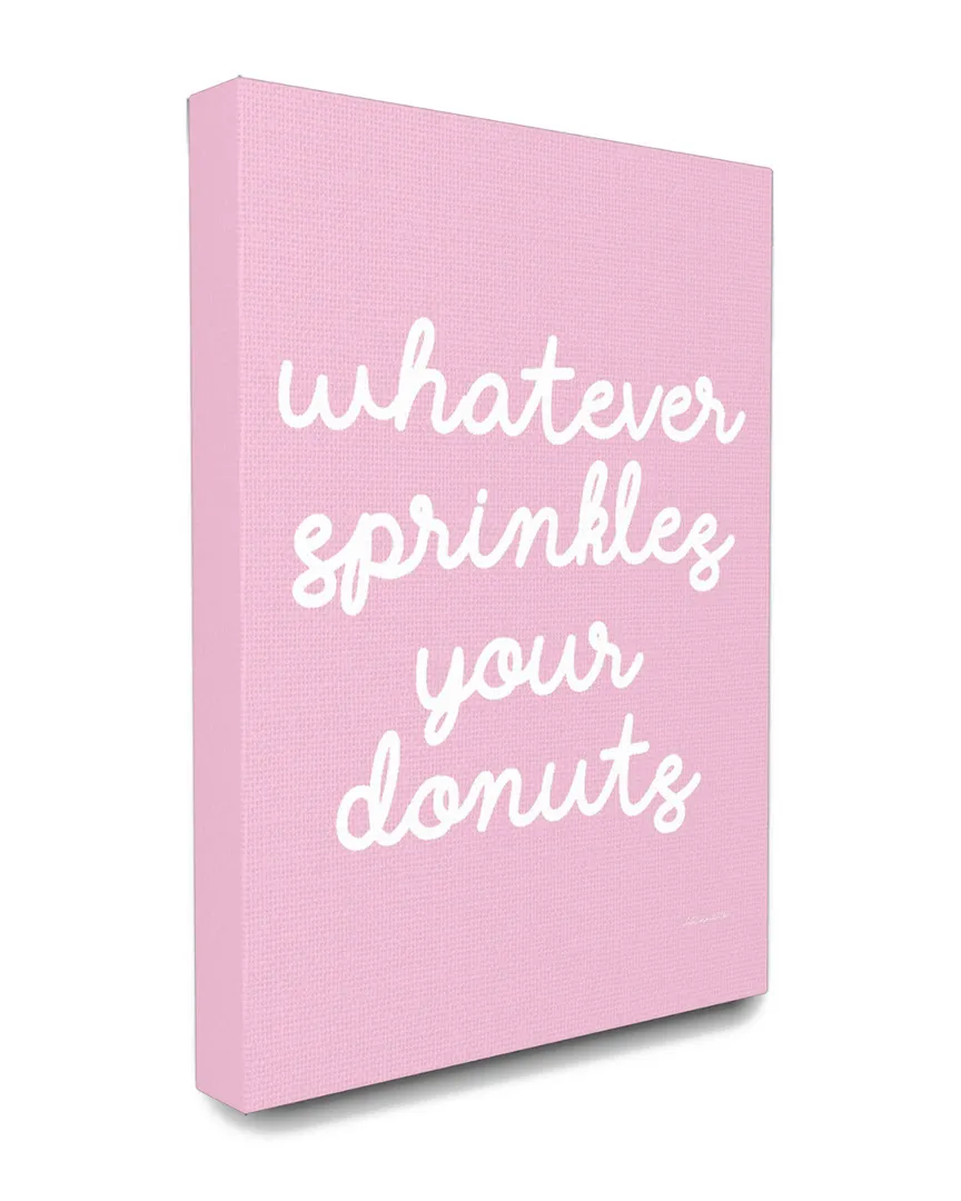 Whatever Sprinkles Your Donut Canvas Wall Art Print image