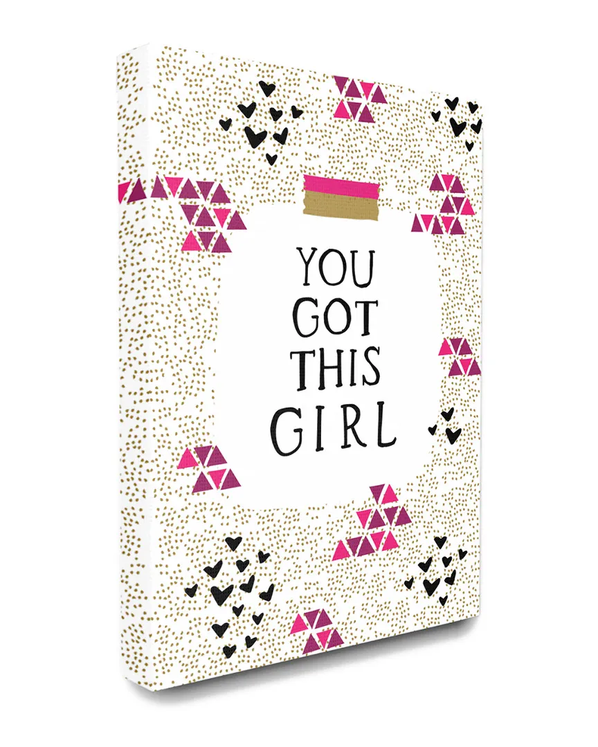 You Got This Shapes Glam Girl Canvas Art Print image