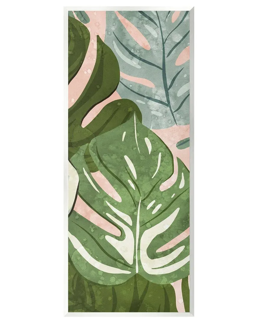 Ziwei Li Monstera Leaf Wall Plaque Art - 7x17 inch image
