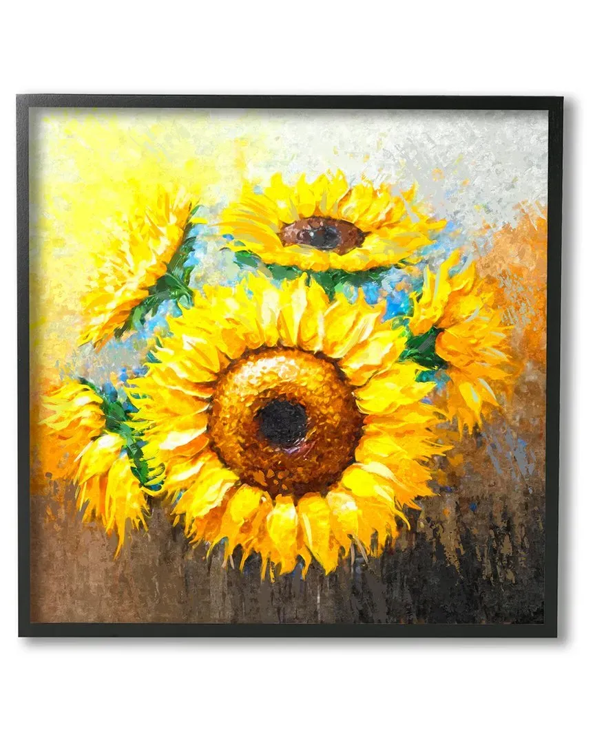 Ziwei Li Sunflowers Framed Giclee Wall Art - Black