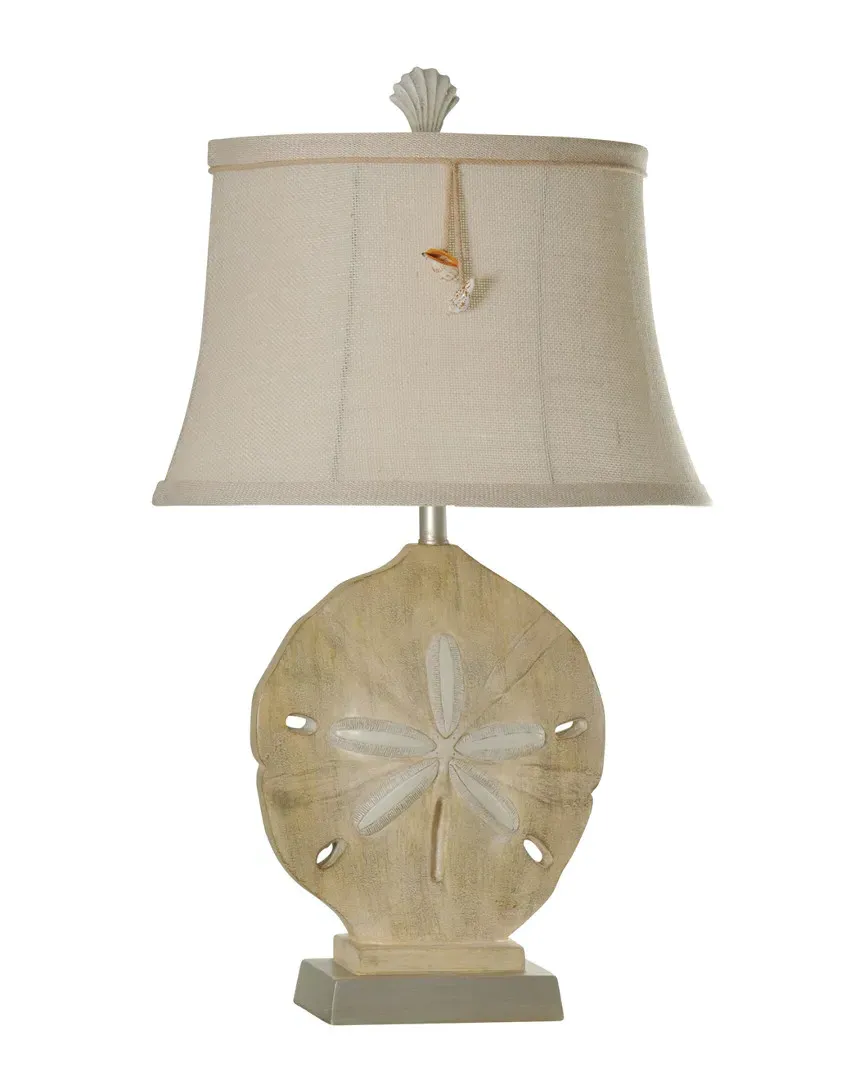 31in Large Sand Dollar Lamp - Vipiteno, Silver image