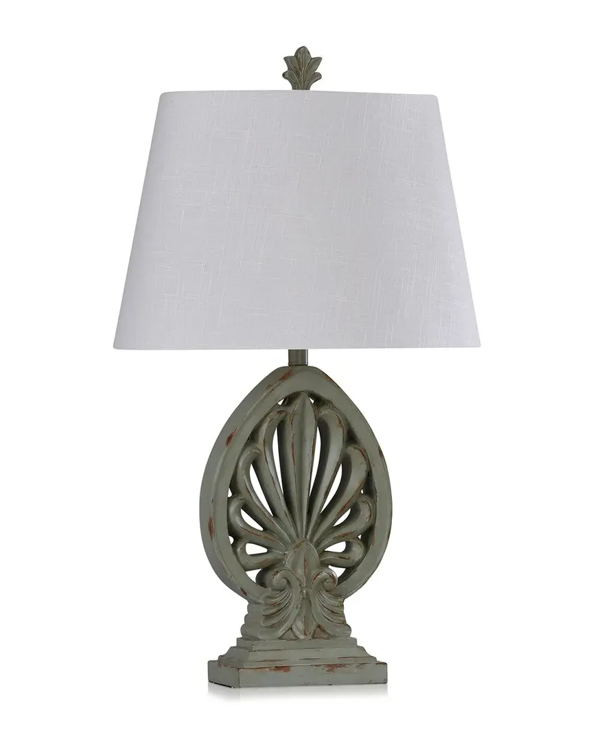 Brooch Design Table Lamp - Green, Resin image