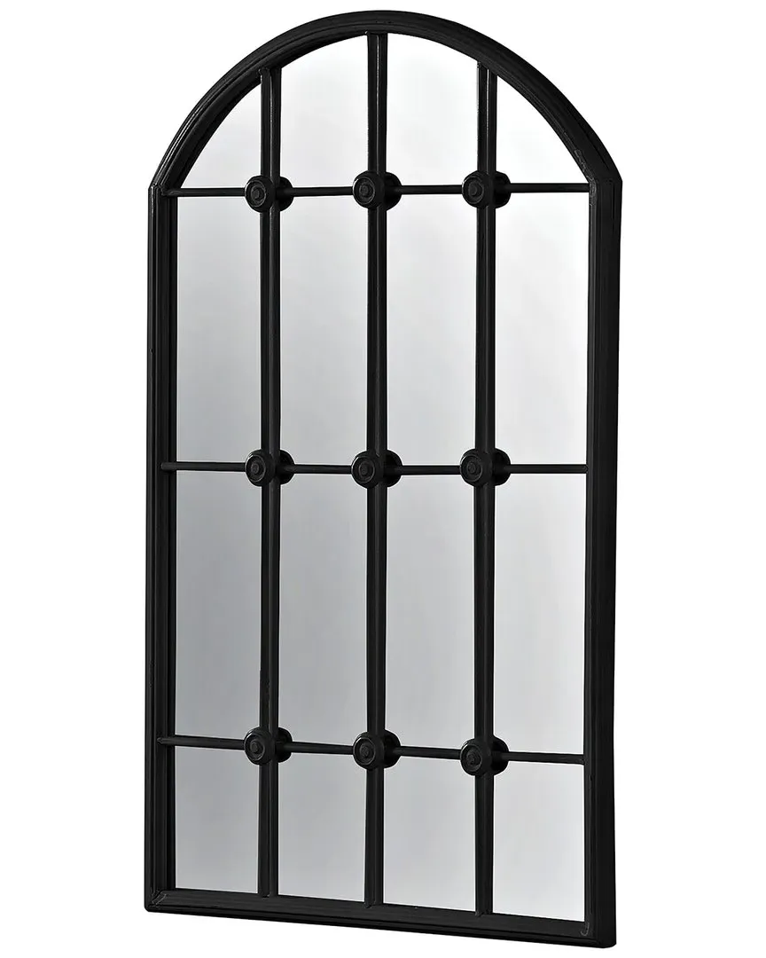 Taylor Window Pane Wall Mirror - Black, Metal image