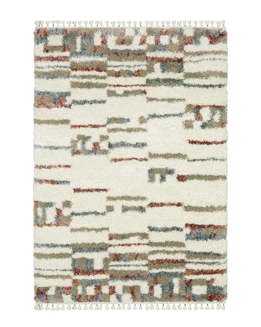 Amerherst Abstract Stripe Rug - Ivory image