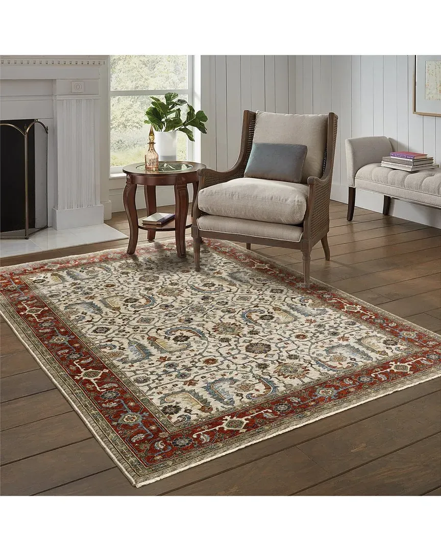 Arlington Bordered Old World Rug - Ivory image