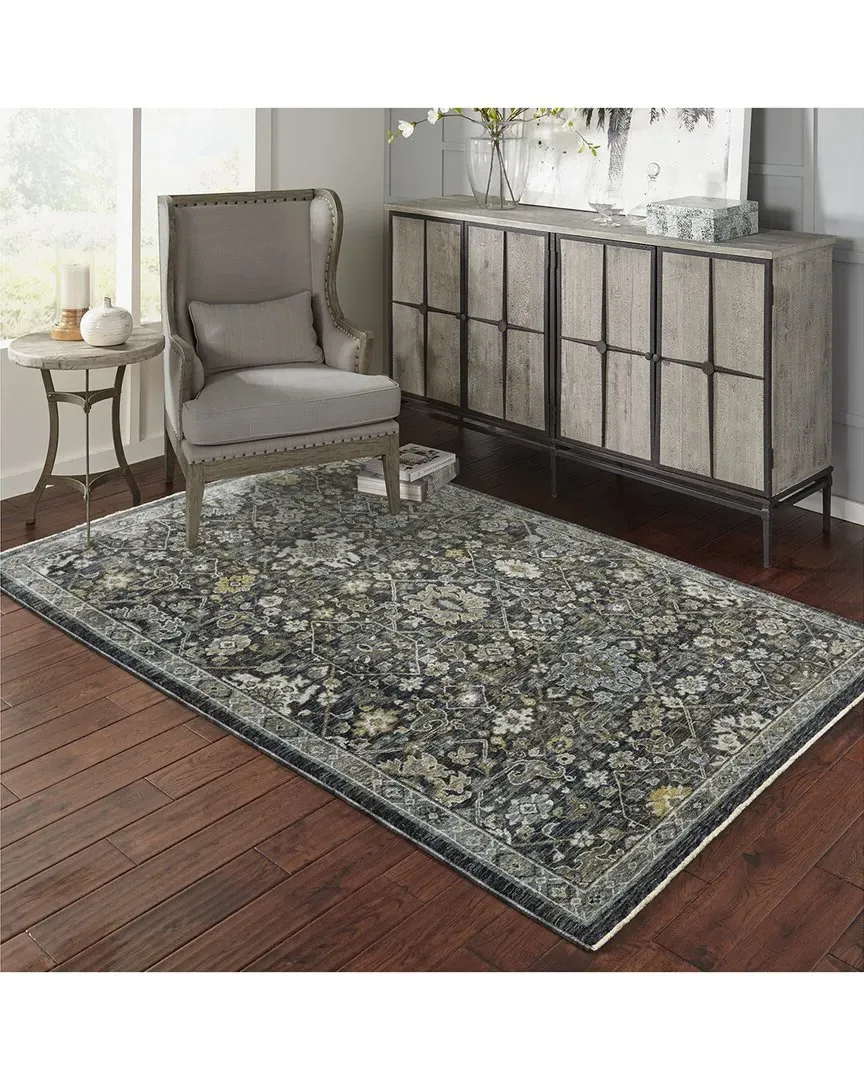 Arlington Oriental Rug - Blue, Polyester