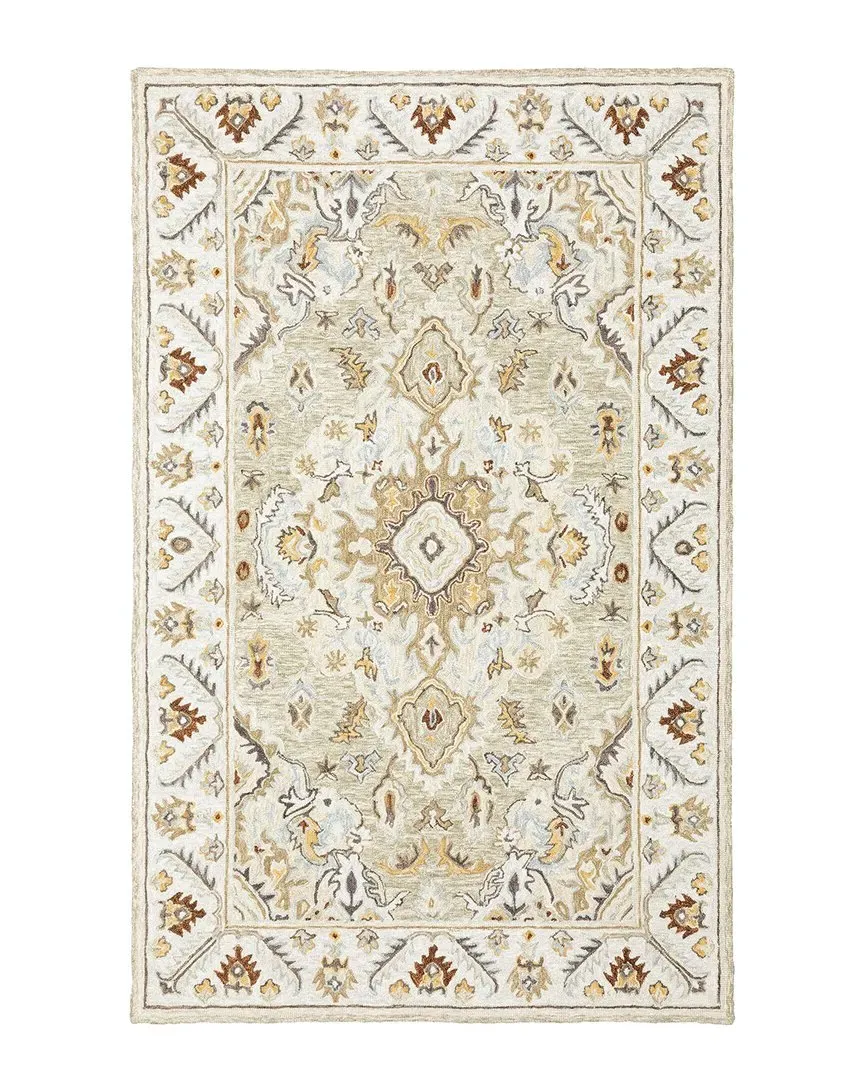 Artistry Bohemian Hand-Crafted Area Rug - Ivory, Wool