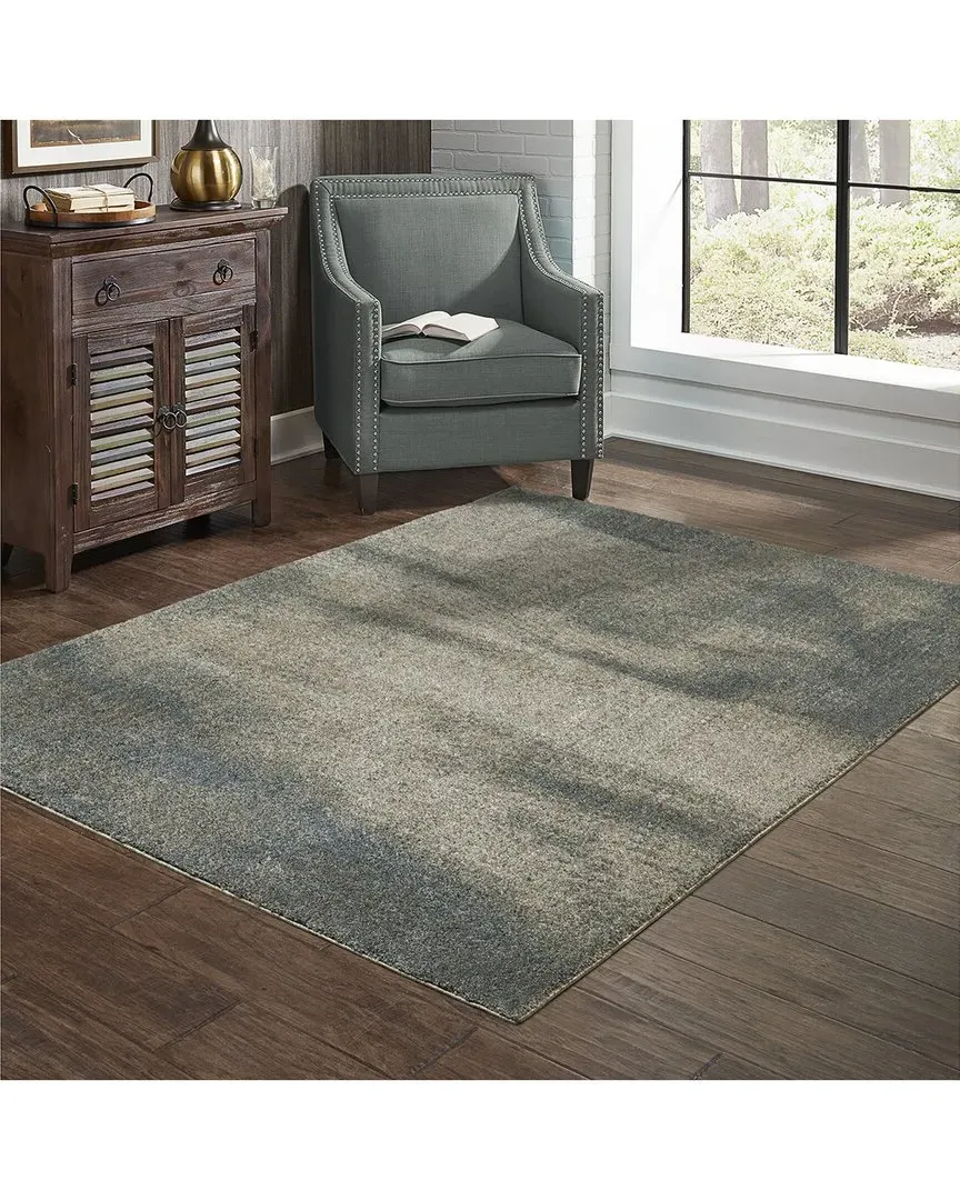 Ashton Ombre Abstract Rug - Grey, Polyester image