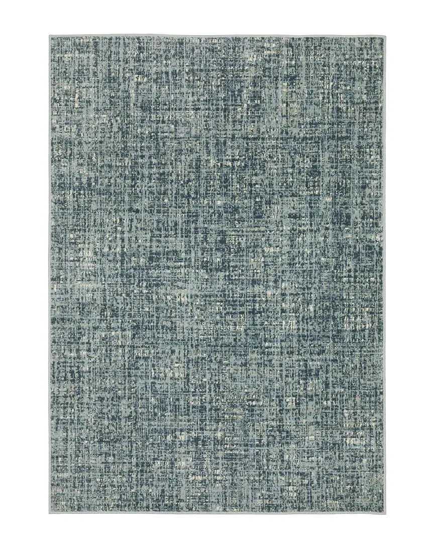 Barrett Abstract Tweed Cut Pile Rug - Blue image