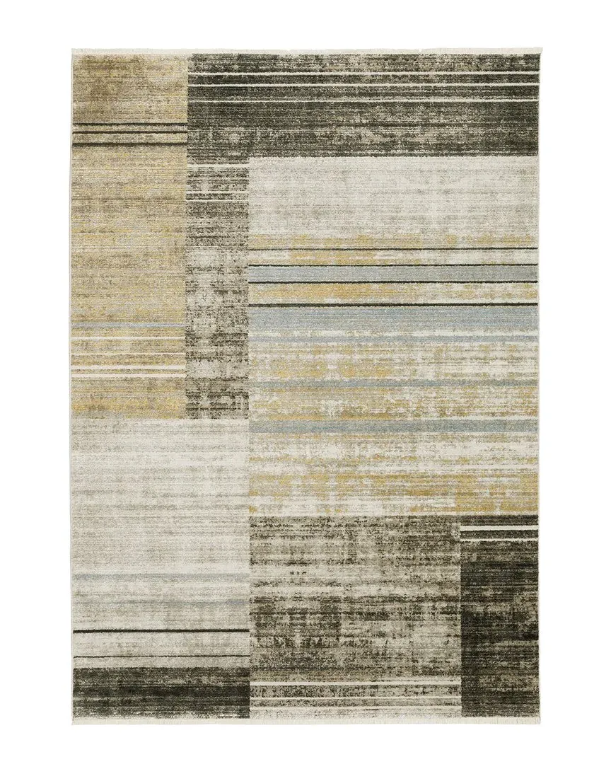 Bartlett Faded Geometric Rug - Beige image