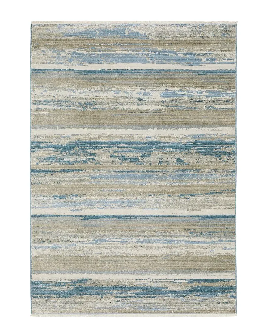 Bartlett Faded Lines Area Rug - Blue image