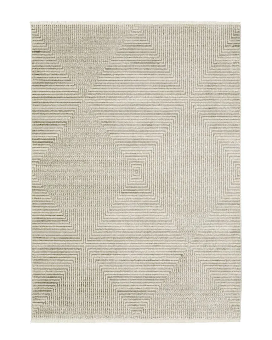 Bartlett Tone-on-Tone Diamond Recycled Area Rug - Beige image