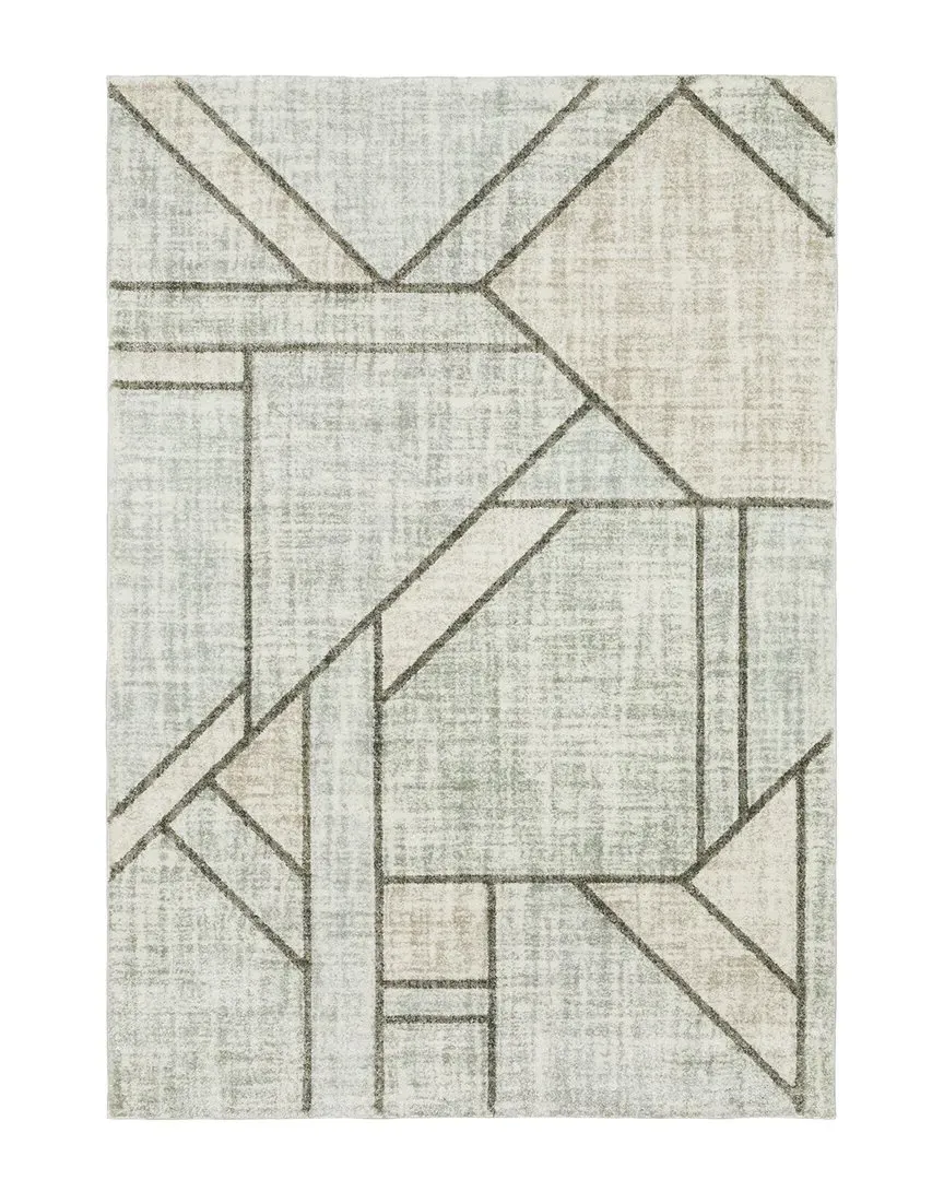 Calypso Geometric Rug - Grey, Polypropylene image