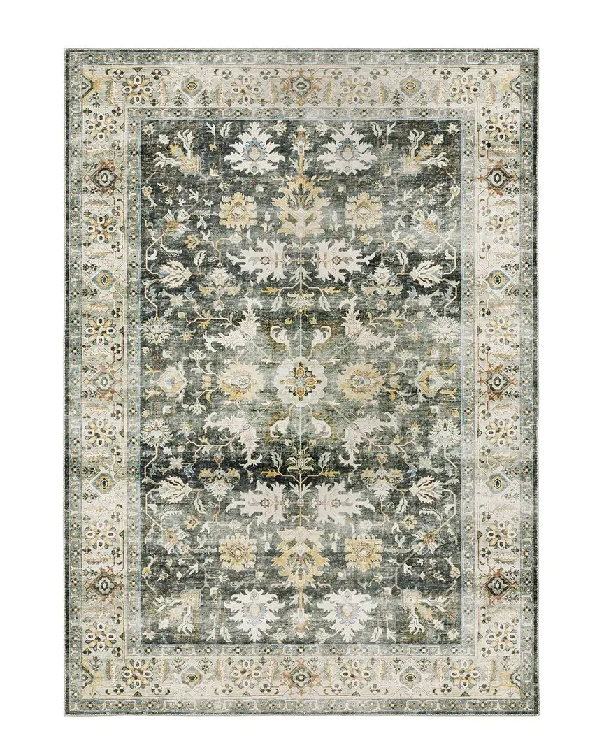 Chandler Washable Flat Weave Rug - Blue, Polyester