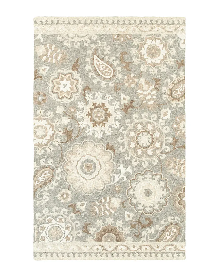 Ciara Hand-Crafted Wool Rug - Grey image