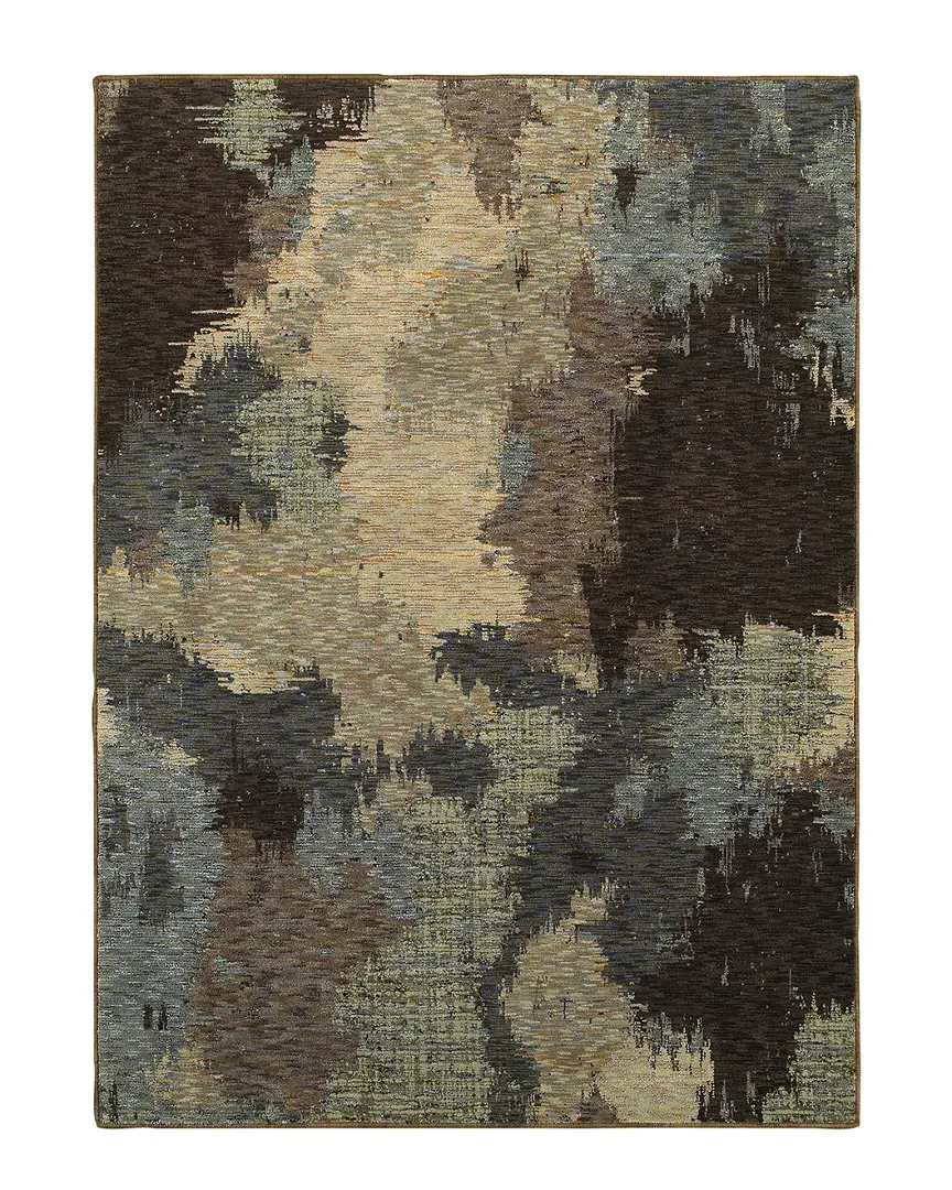 Eliana Rug - Blue, Brown