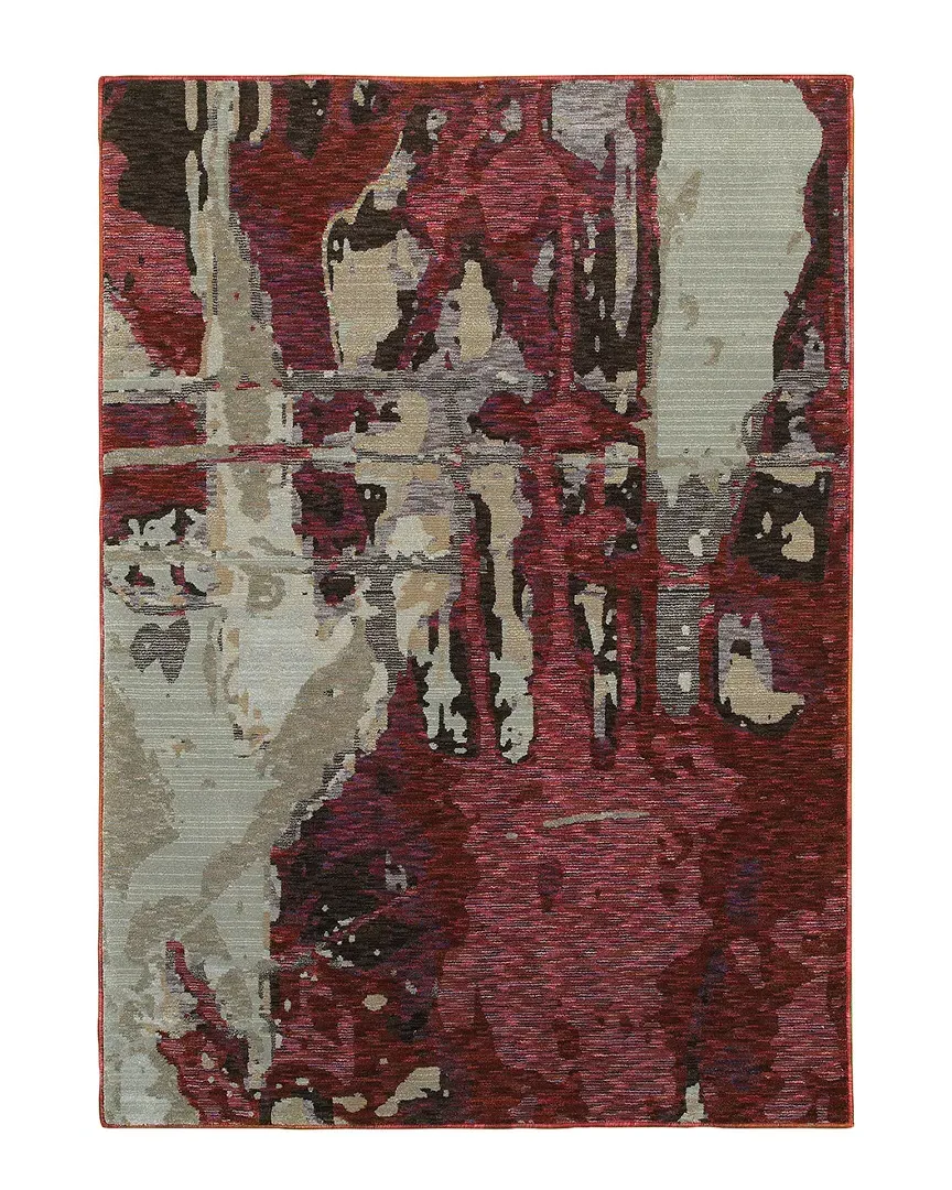 Eliana Rug - Red, Nylon