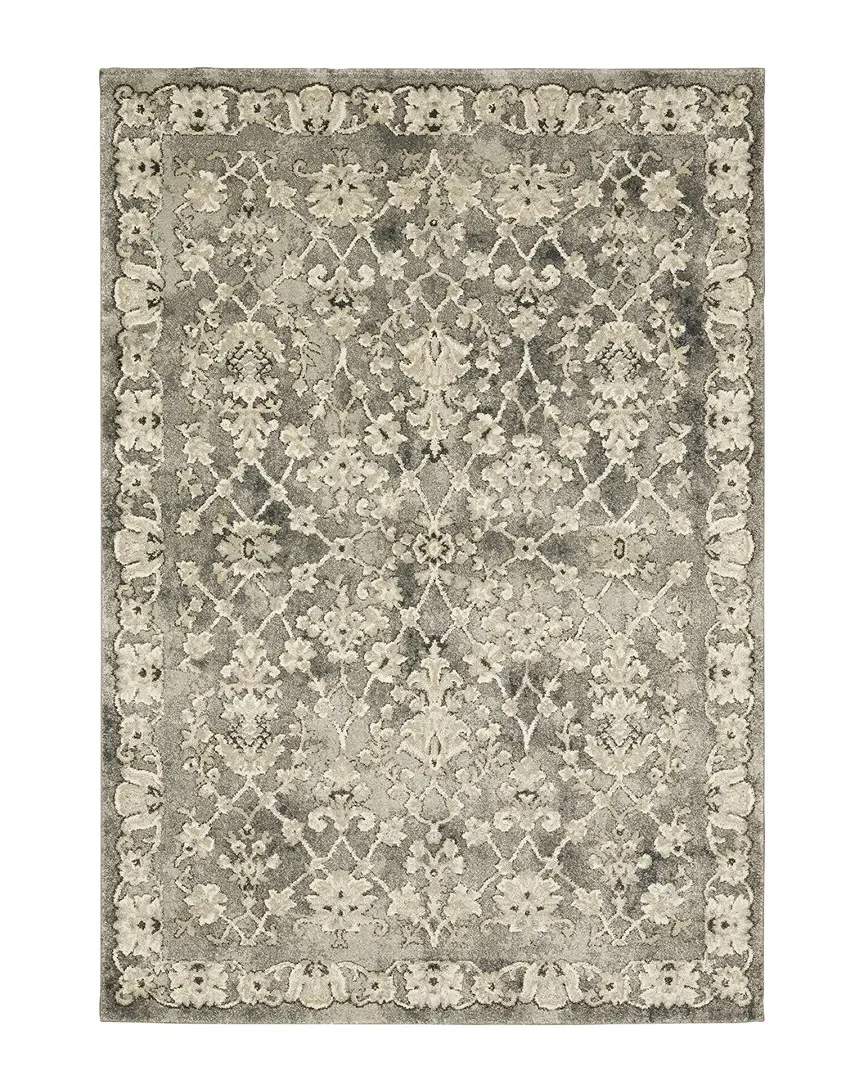 Fairlawn Floral Medallions Rug - Green, Polypropylene